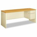 Hon HON, 38000 SERIES RIGHT PEDESTAL CREDENZA, 72W X 24D X 29.5H, HARVEST/PUTTY 38856RCL